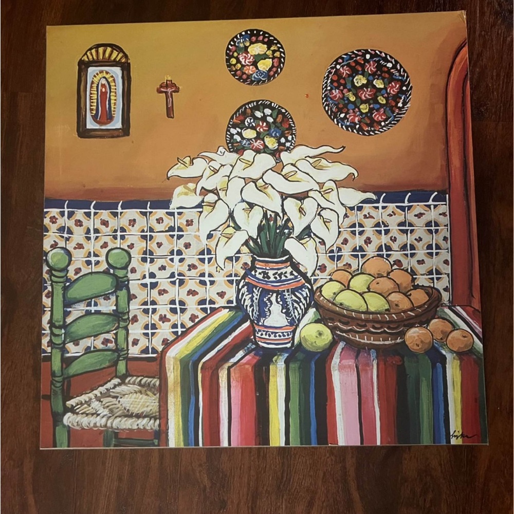 Colorful Mexican Folk Art Print